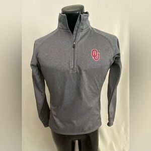 OKLAHOMA SOONERS Pullover Women’s Large Knights Apparel 1/4 Zip Long Sleeve EUC